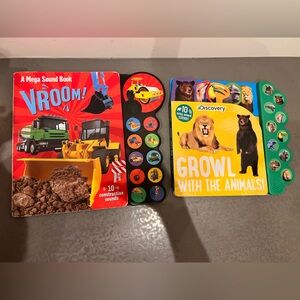 Discovery Growl with the Animals Sound Book & Mega Sound Book Vroom!
